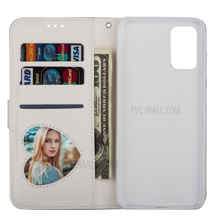 Flash Powder Zipper Pocket Leather Wallet Case for Samsung Galaxy S20 Ultra - Silver-3