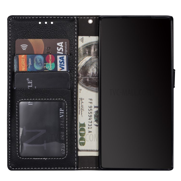 Contrast Color Litchi Skin Leather Mobile Casing for Samsung Galaxy S20 Plus - Grey-5