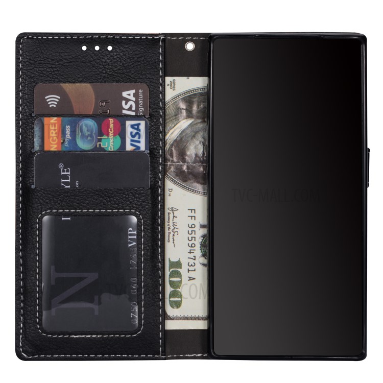 Contrast Color Litchi Texture Leather Wallet Shell for Samsung Galaxy S20 Ultra- Rose Gold-6