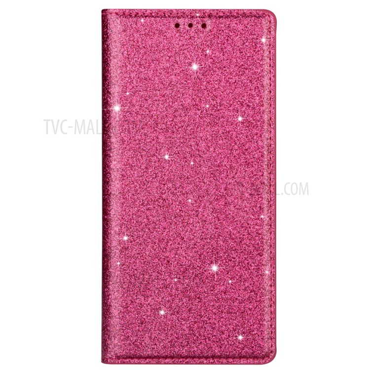 Parpadeará Caja Del Teléfono Celular Del Cuero Del Soporte De Polvo Con Ranura De La Tarjeta Para La Galaxia S20 Ultra / S11 Plus - Rosa-6