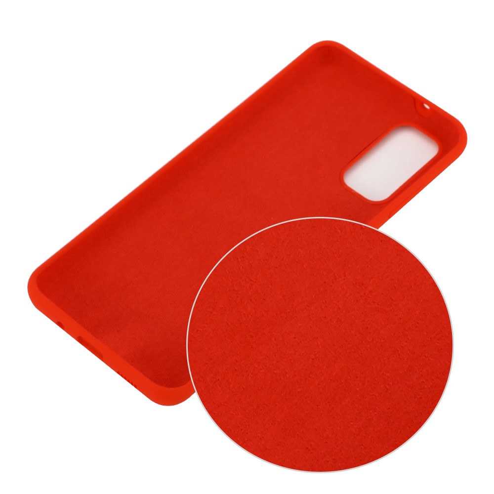 Liquid Silicone Phone Back Cover for Samsung Galaxy S20 Plus / S20 Plus 5G - Red-2