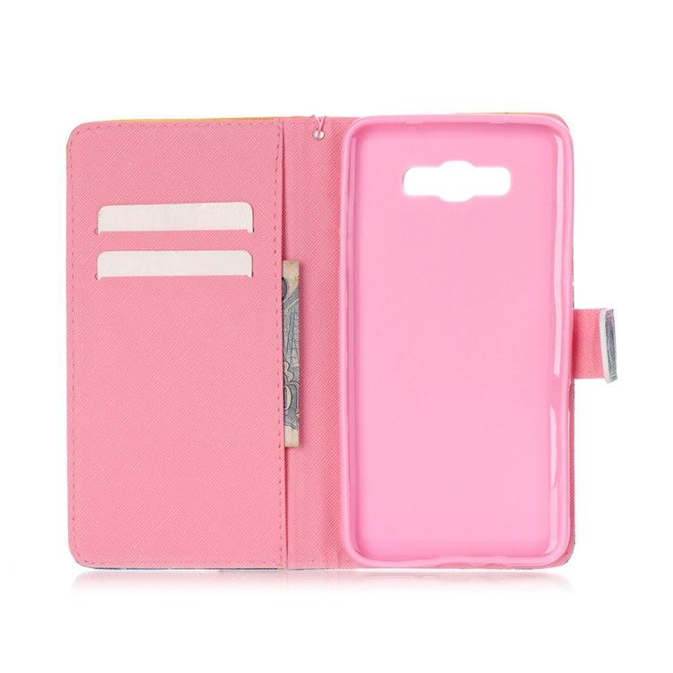 Leather Wallet Card Holder Case for Samsung Galaxy J7 (2016) - Never Stop Dreaming-6