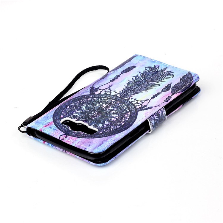 Leather Wallet Flip Case for Samsung Galaxy J7 (2016) - Tribal Dream Catcher-5