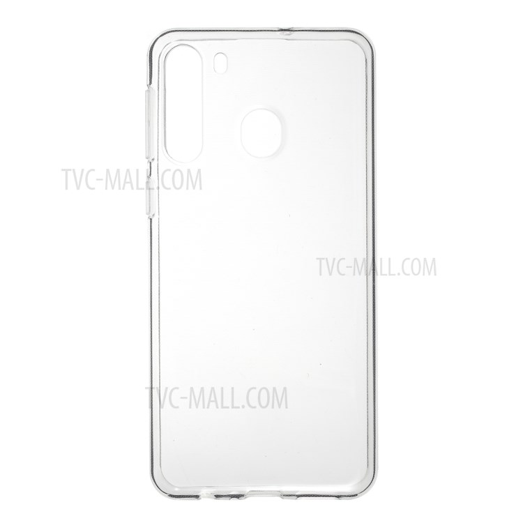 10Pcs/Pack Clear TPU Cover with Non-slip Inner for Samsung Galaxy A21-5