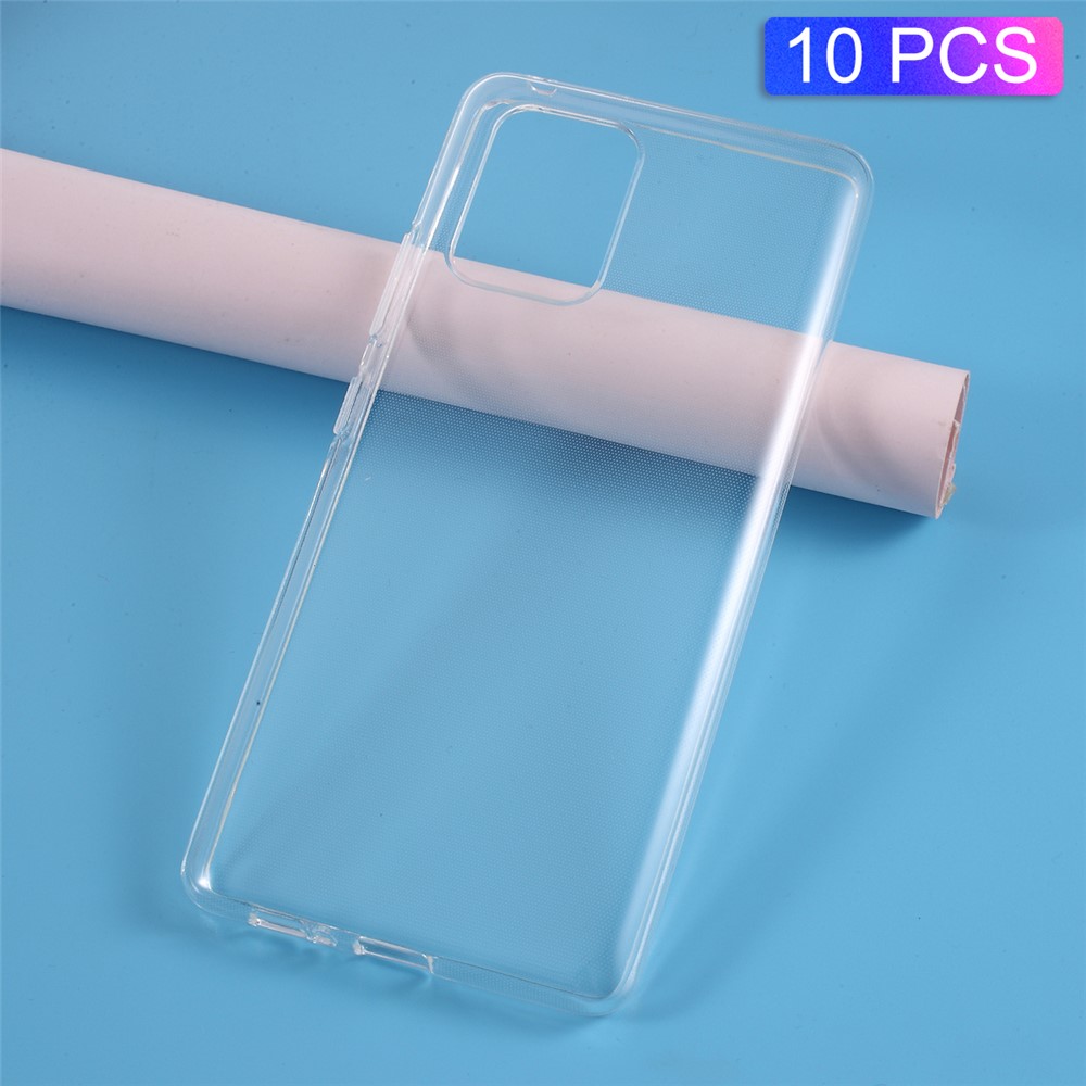 10Pcs/Pack Watermark Resistant Clear TPU Shell for Samsung Galaxy S20-1