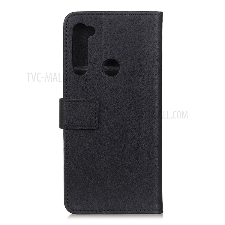 PU Leather Wallet Stand Phone Cover for Samsung Galaxy A21 - Black-2