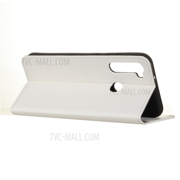 PU Leather Wallet Stand Phone Cover for Samsung Galaxy A21 - White-3