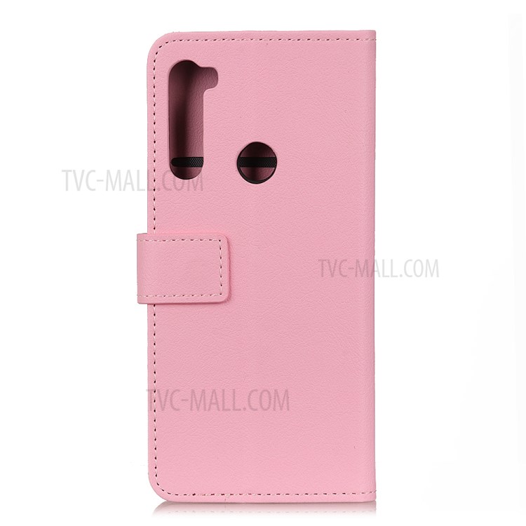 PU Leather Wallet Stand Phone Cover for Samsung Galaxy A21 - Pink-2