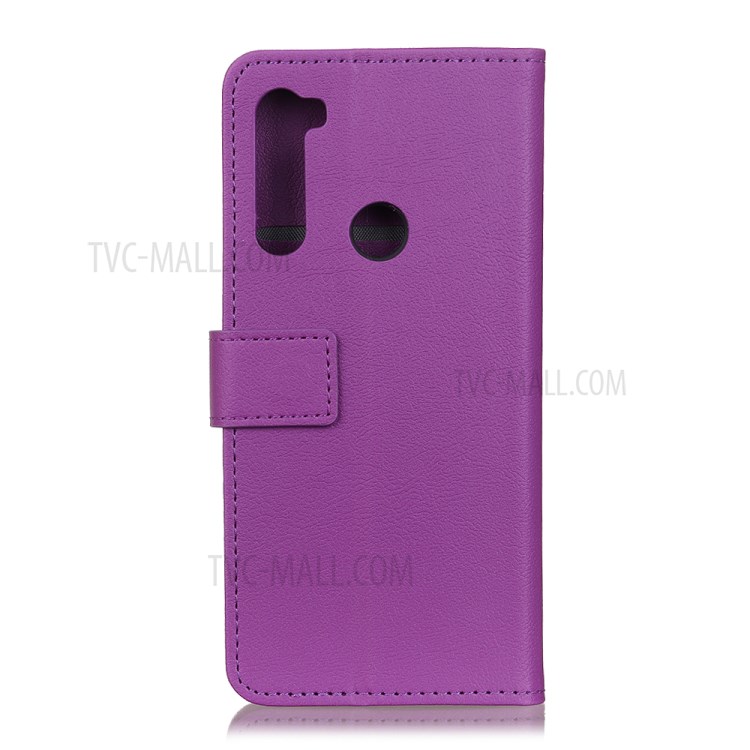 PU Leather Wallet Stand Phone Cover for Samsung Galaxy A21 - Purple-2