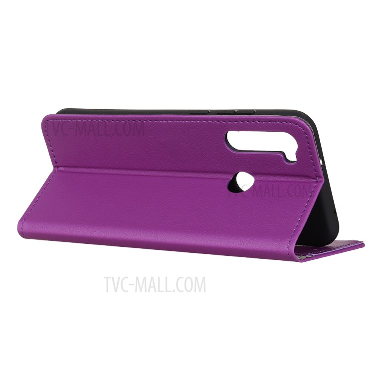 PU Leather Wallet Stand Phone Cover for Samsung Galaxy A21 - Purple-3