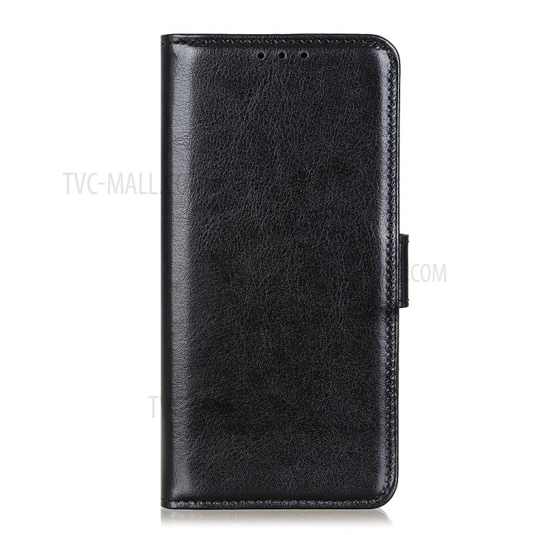 Crazy Horse Texture Wallet Stand Leather Phone Casing for Samsung Galaxy A21 - Black-2