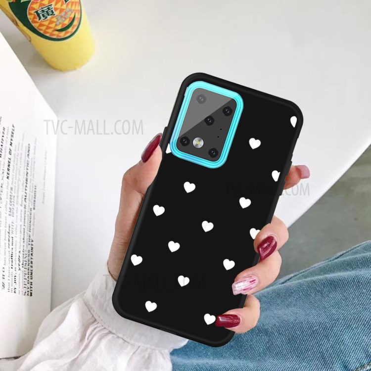 Heart Skin Matte TPU Phone Shell for Samsung Galaxy S20 Ultra - Pink-5