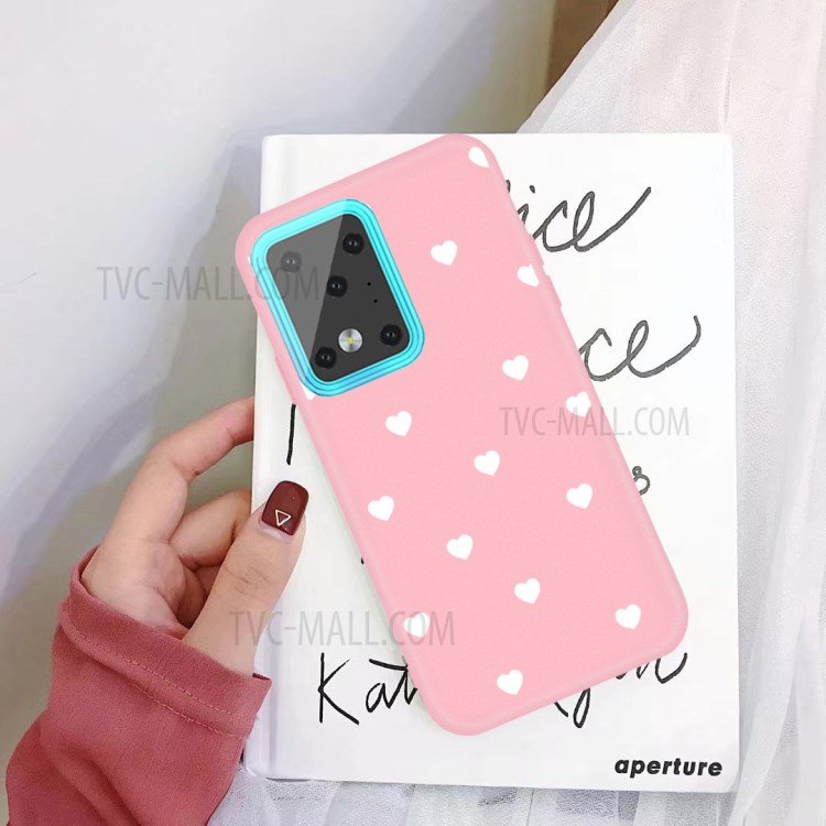 Heart Skin Matte TPU Phone Shell for Samsung Galaxy S20 Ultra - Black-2
