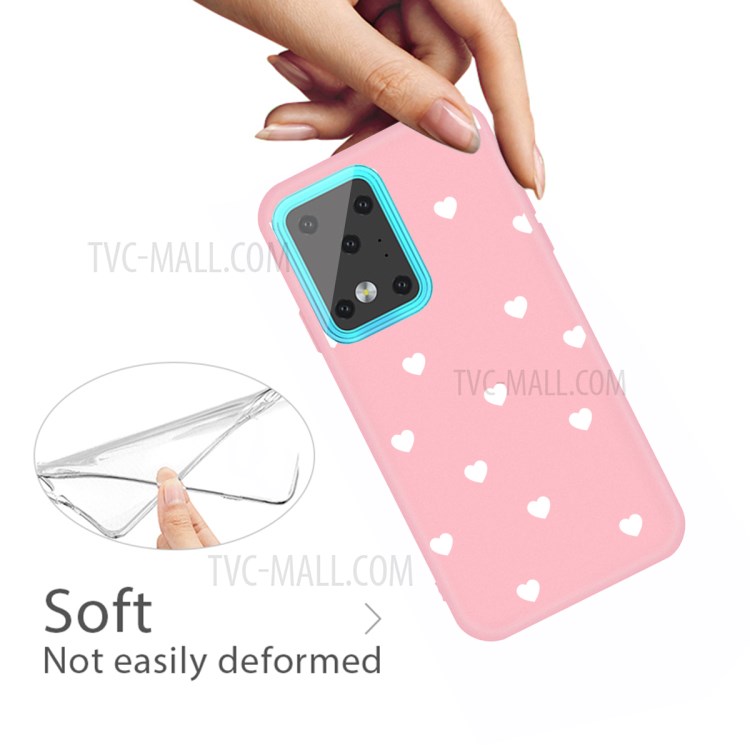 Heart Skin Matte TPU Phone Shell for Samsung Galaxy S20 Ultra - Black-4