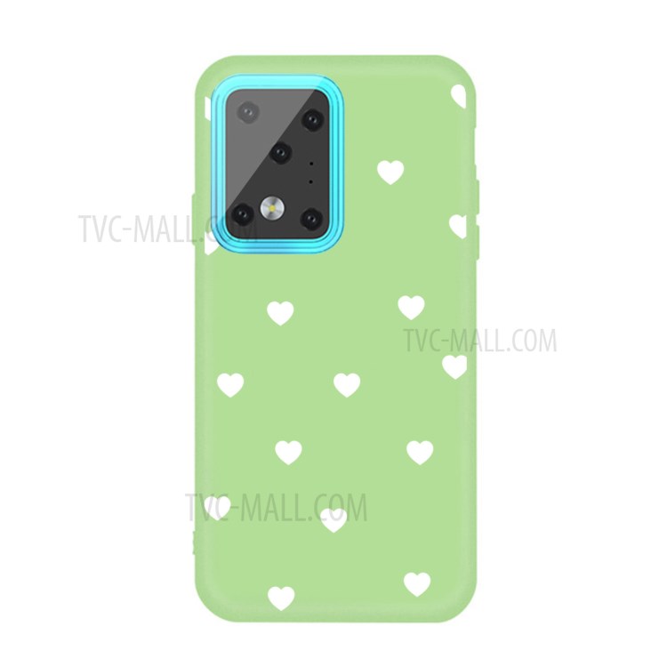 Heart Skin Matte TPU Phone Shell for Samsung Galaxy S20 Ultra - Green-1