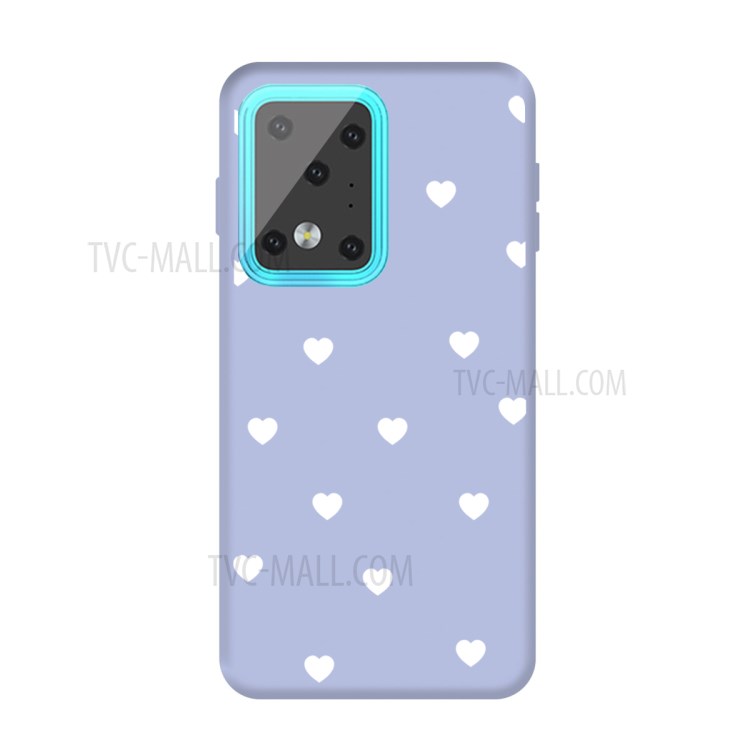 Heart Skin Matte TPU Phone Shell for Samsung Galaxy S20 Ultra - Blue-1