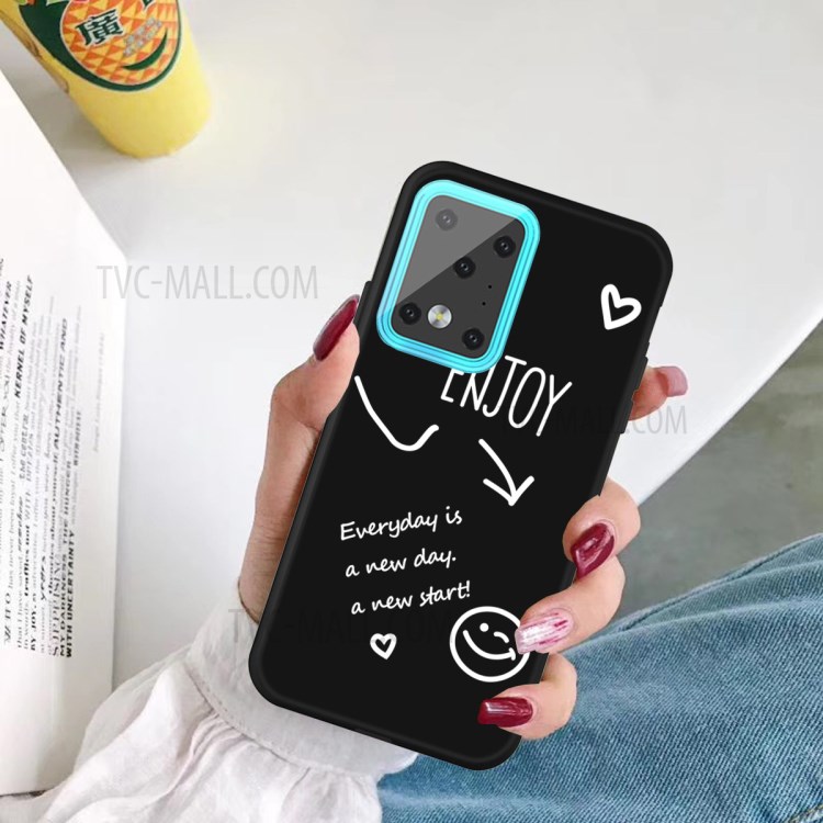 Letters Printing Matte TPU Phone Case for Samsung Galaxy S20 Ultra - Black-5