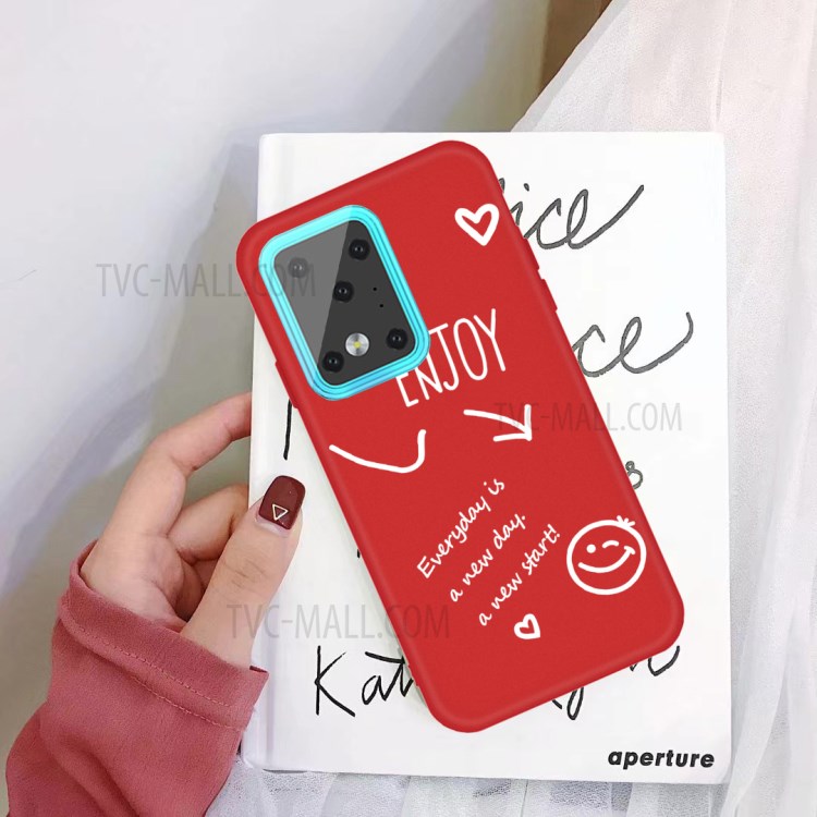 Letters Printing Matte TPU Phone Case for Samsung Galaxy S20 Ultra - Red-2
