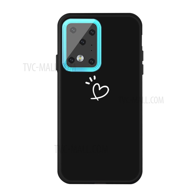 Love Heart Pattern Printing Matte TPU Back Shell for Samsung Galaxy S20 Ultra - Black-1