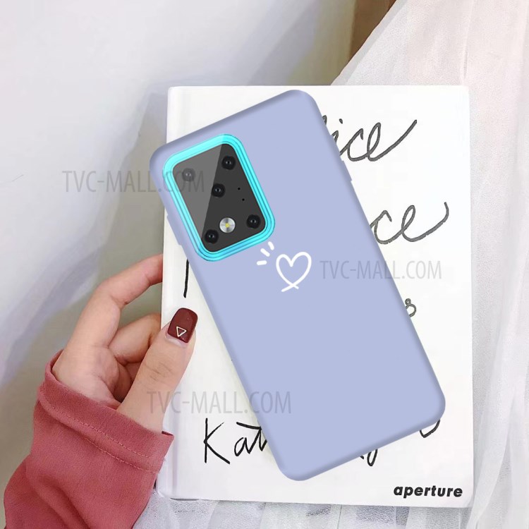 Love Heart Pattern Printing Matte TPU Back Shell for Samsung Galaxy S20 Ultra - Blue-2