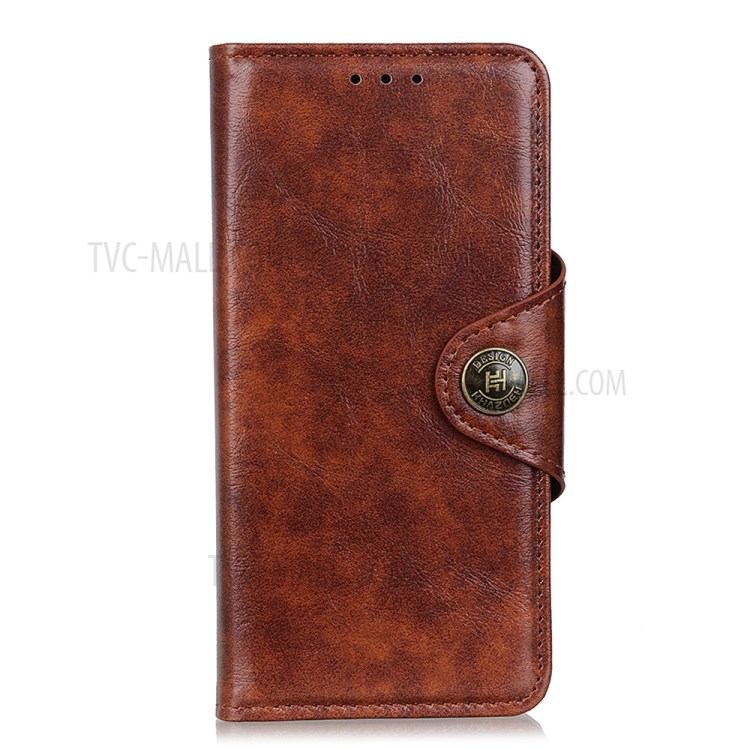 Wallet Stand Leather Phone Cover for Samsung Galaxy A81/Note 10 Lite - Brown-2