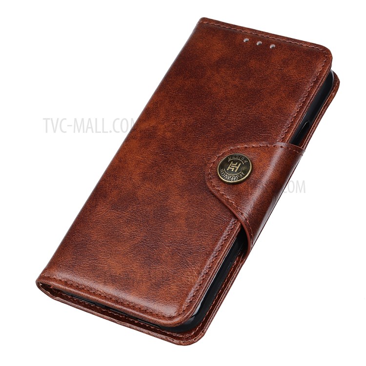 Wallet Stand Flip Leather Phone Cover for Samsung Galaxy S20/S11e - Brown-5