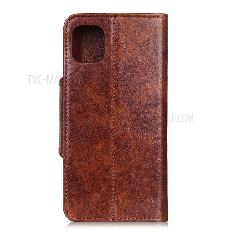 Wallet Leather Stand Case for Samsung Galaxy S20 Plus / S11 - Brown-3