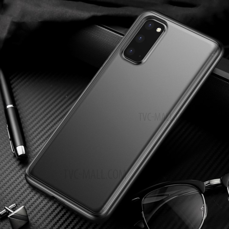 IPAKY Specter Series Frosted PC+TPU Case for Samsung Galaxy S20 - Black-1