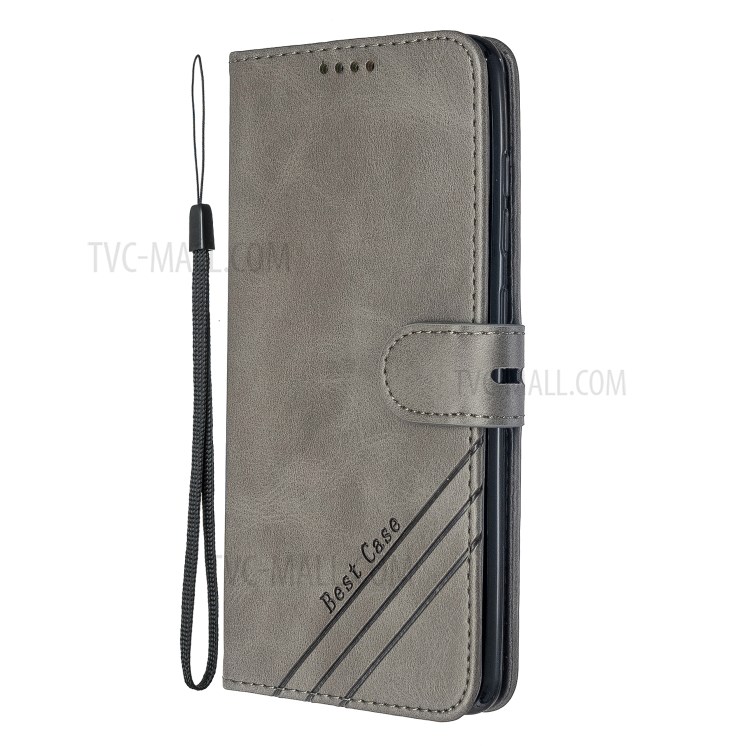 Wallet Leather Stand Case for Samsung Galaxy A51 - Grey-3