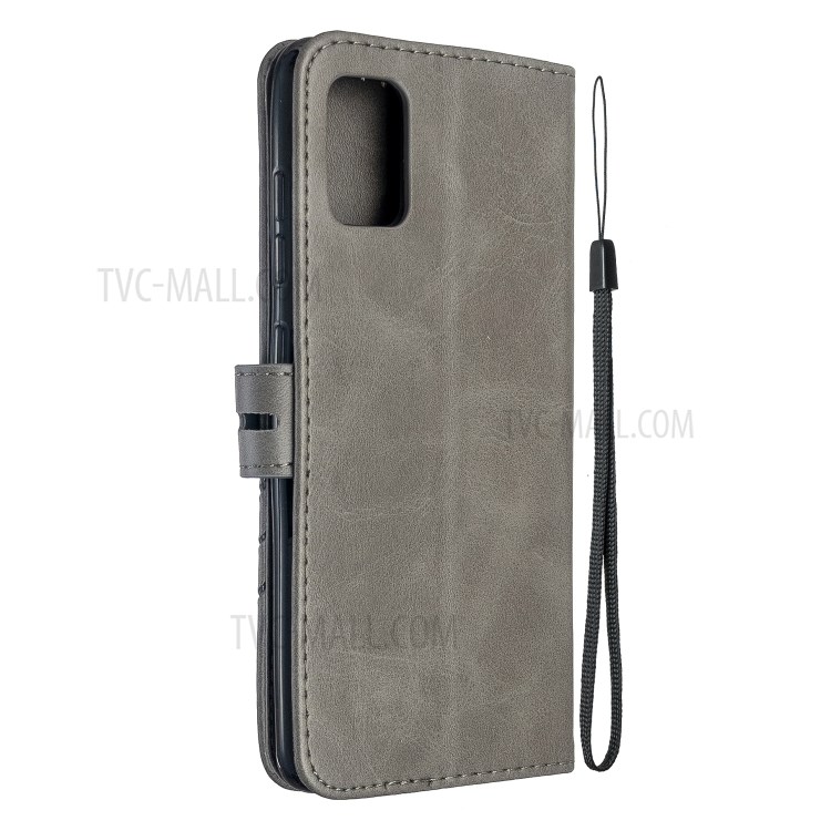 Wallet Leather Stand Case for Samsung Galaxy A51 - Grey-4