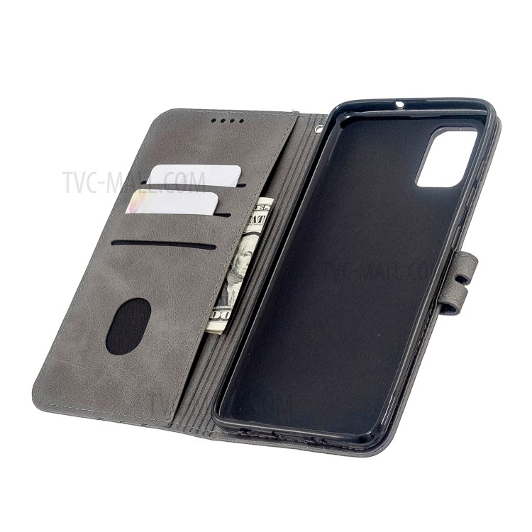 Wallet Leather Stand Case for Samsung Galaxy A51 - Grey-5