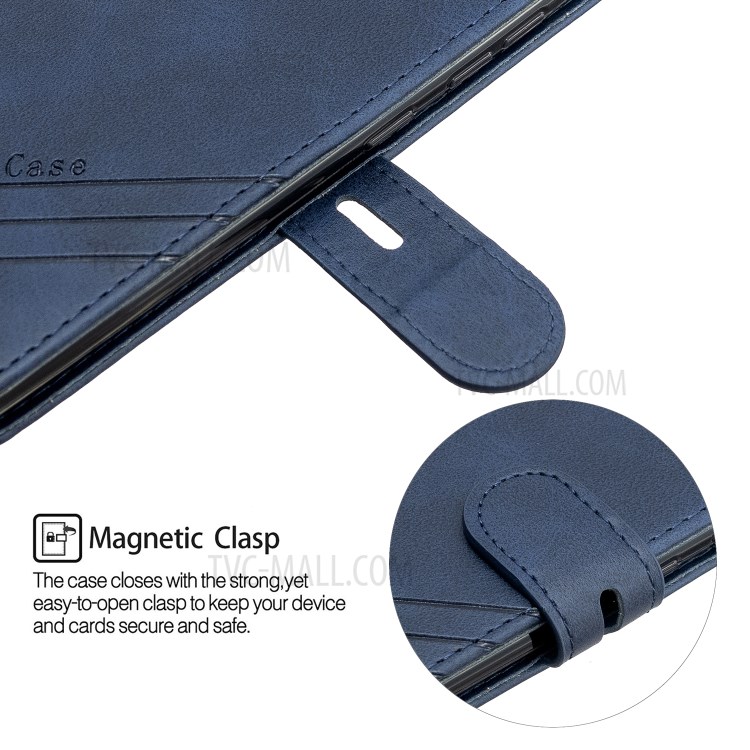 Wallet Leather Stand Case for Samsung Galaxy A51 - Blue-8
