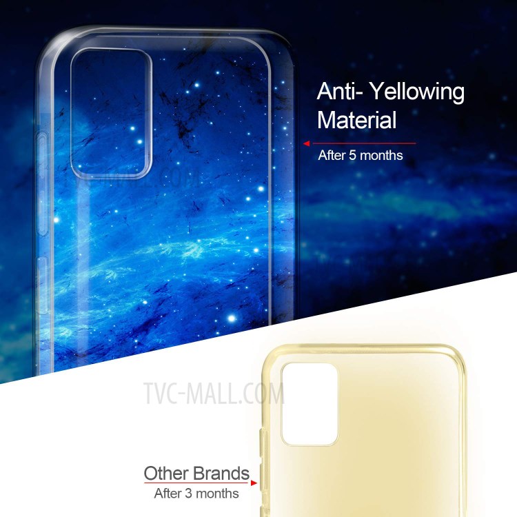 Clear TPU Cover + 0.3mm Tempered Glass Screen Protective Film for Samsung Galaxy A51-5