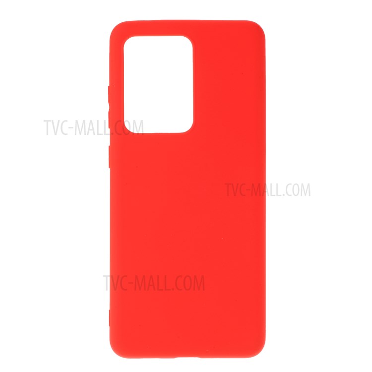 Matte TPU Mobile Phone Case for Samsung Galaxy S20 Ultra - Red-1
