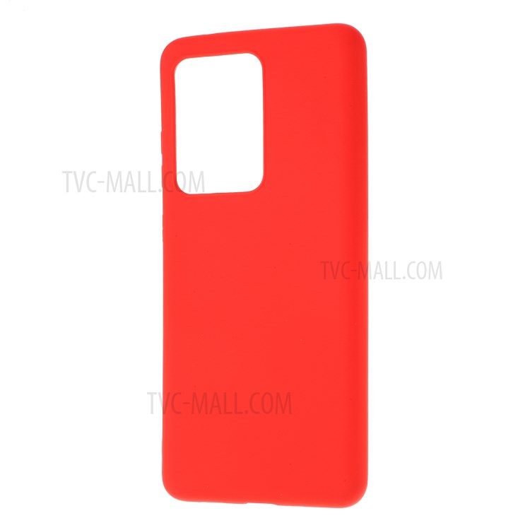 Matte TPU Mobile Phone Case for Samsung Galaxy S20 Ultra - Red-2