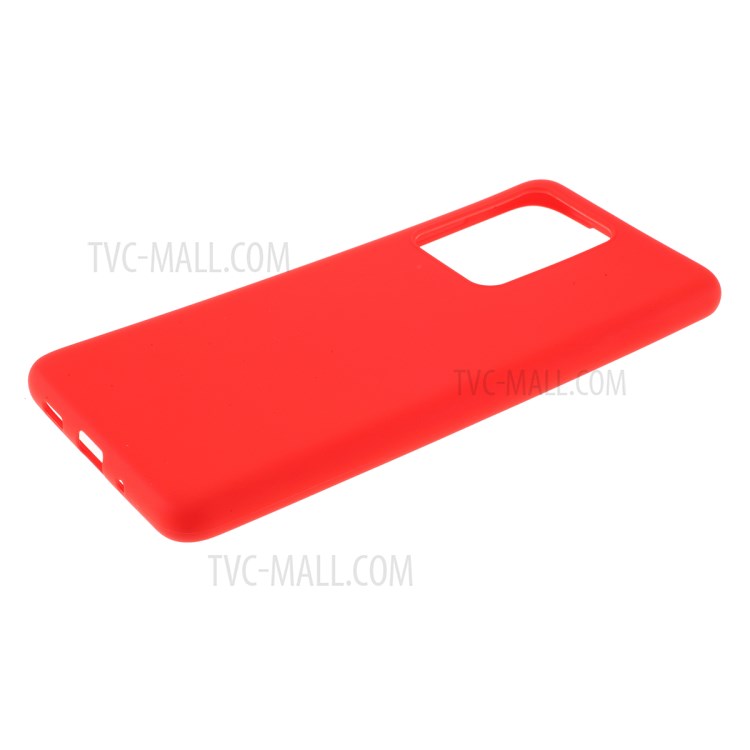 Matte TPU Mobile Phone Case for Samsung Galaxy S20 Ultra - Red-4