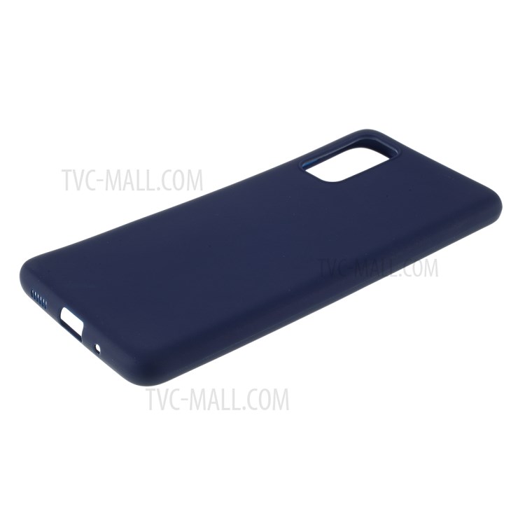 Matte TPU Mobile Phone Case for Samsung Galaxy S20 - Dark Blue-4