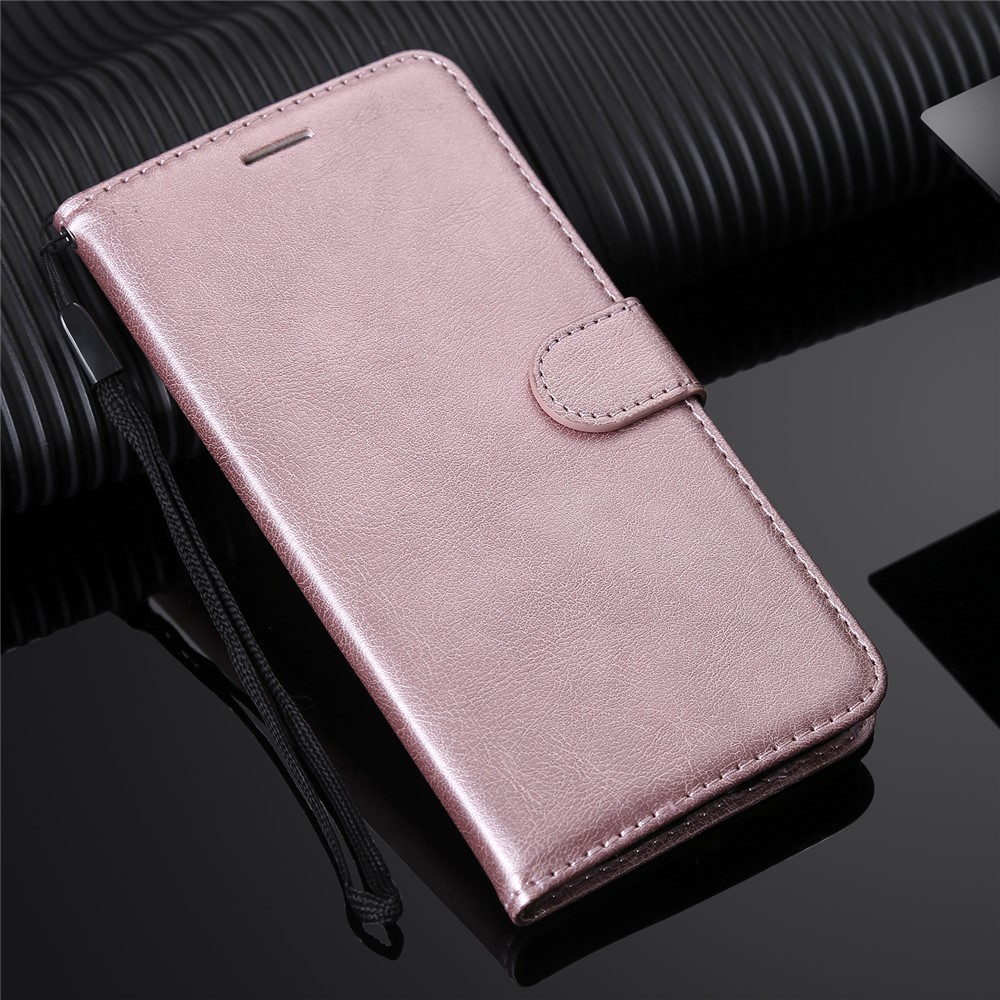 Protection Étui De Téléphone Cellulaire En Cuir Portefeuille Pour Samsung Galaxy S20 - Or Rose-11