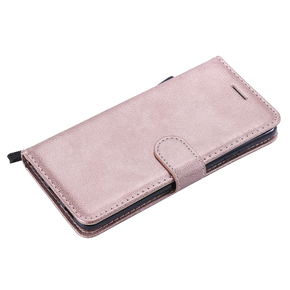 Protection Étui De Téléphone Cellulaire En Cuir Portefeuille Pour Samsung Galaxy S20 - Or Rose-5