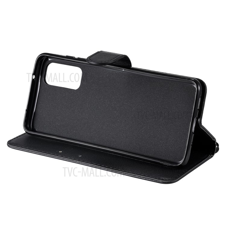 Cell Phone Protection Case with Wallet Leather for Samsung Galaxy S20 - Black-10