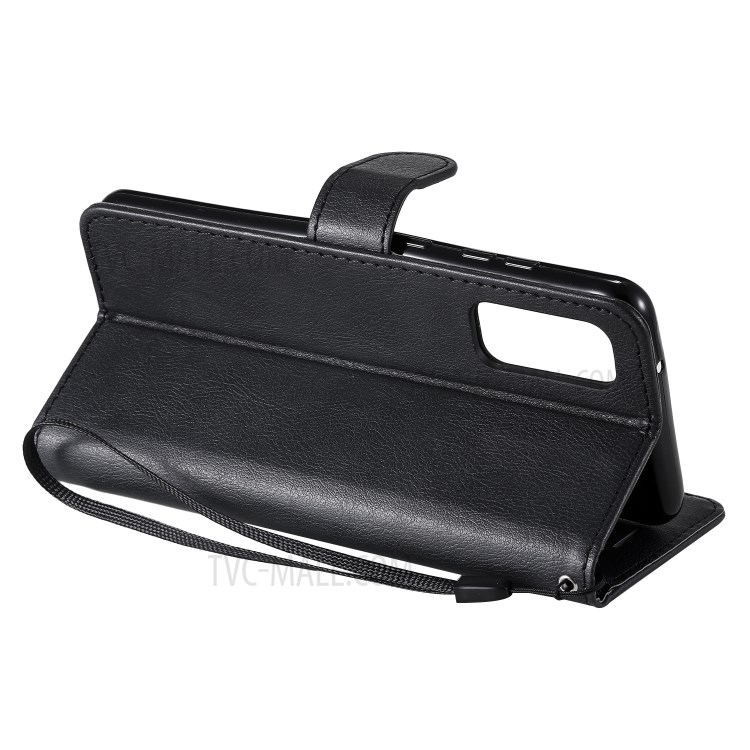 Cell Phone Protection Case with Wallet Leather for Samsung Galaxy S20 - Black-9