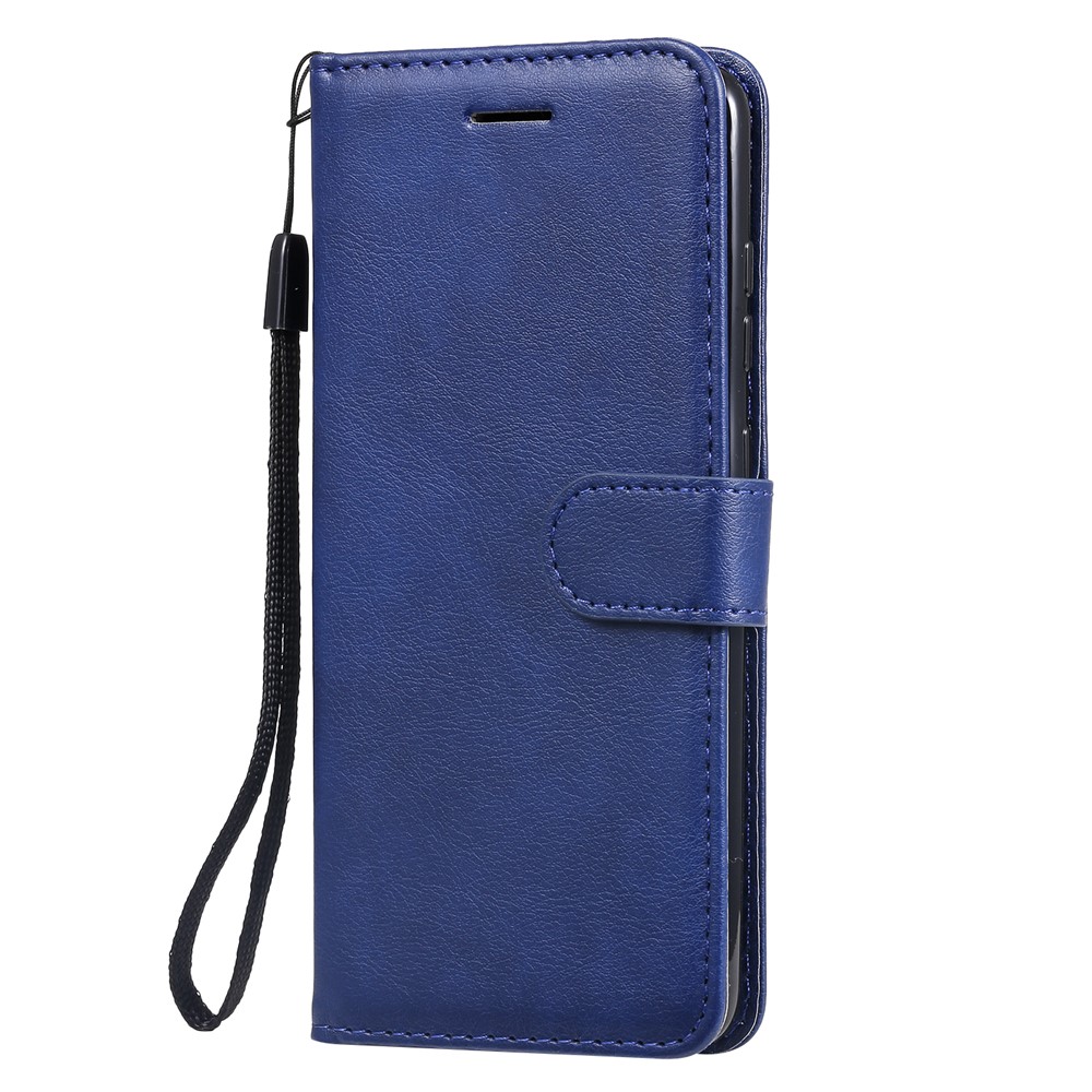 KT Leather Series-2 Caso de Proteção ao Celular Com Couro de Carteira Para Samsung Galaxy S20 4G/S20 5G - Azul-2