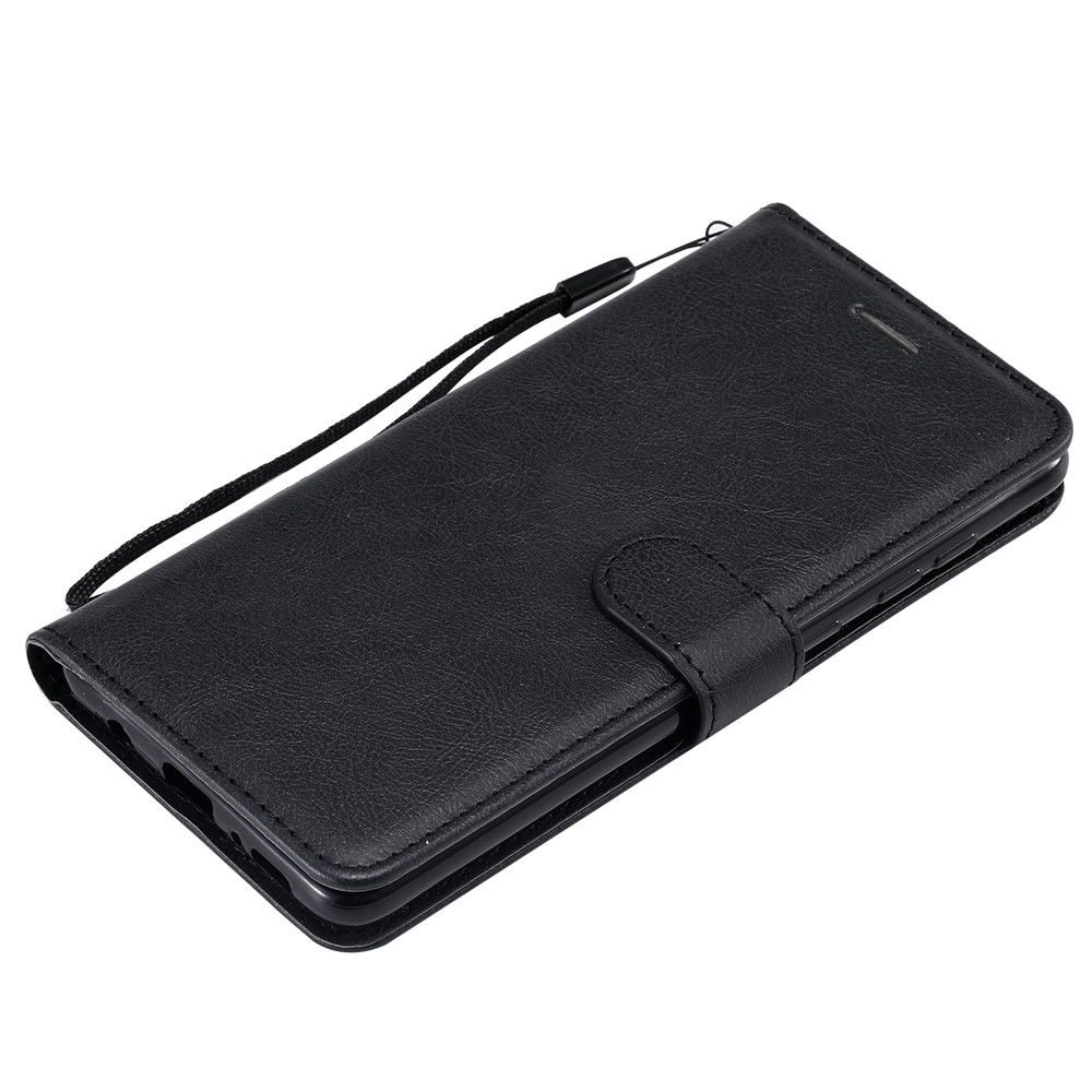 Solid Color Magnetic PU Leather Wallet Phone Case for Samsung Galaxy A71 - Black-9
