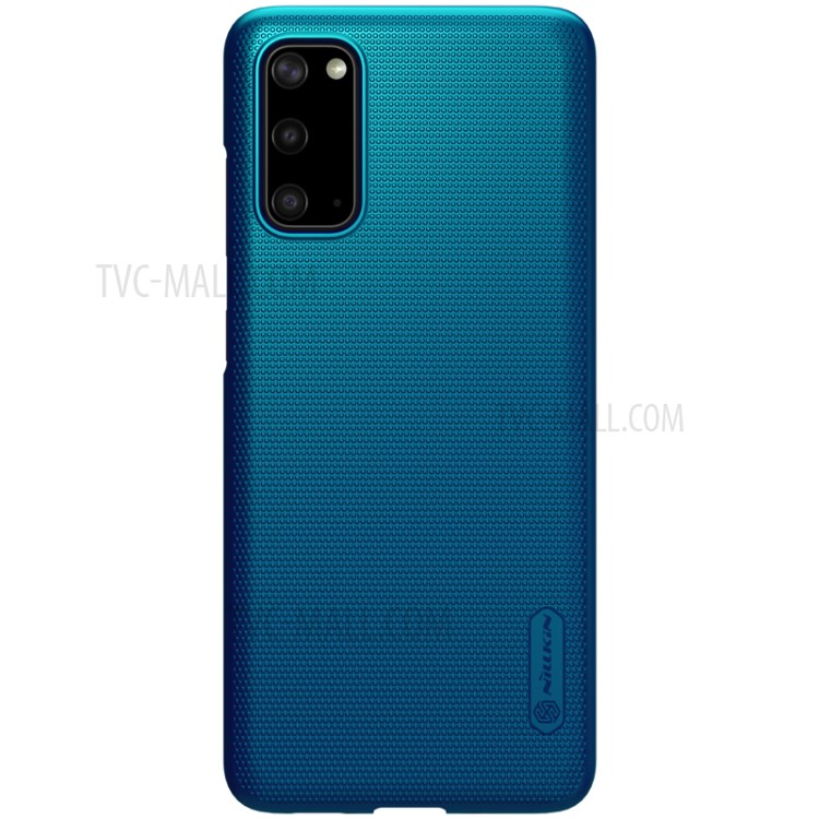 NILLKIN Super Frosted Shield Matte PC Phone Cover for Samsung Galaxy S20 - Blue