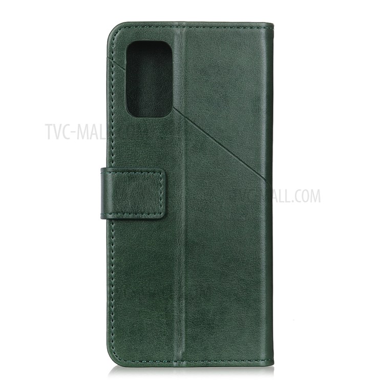 Wallet Leather Stand Case for Samsung Galaxy S20 Plus - Army Green-7