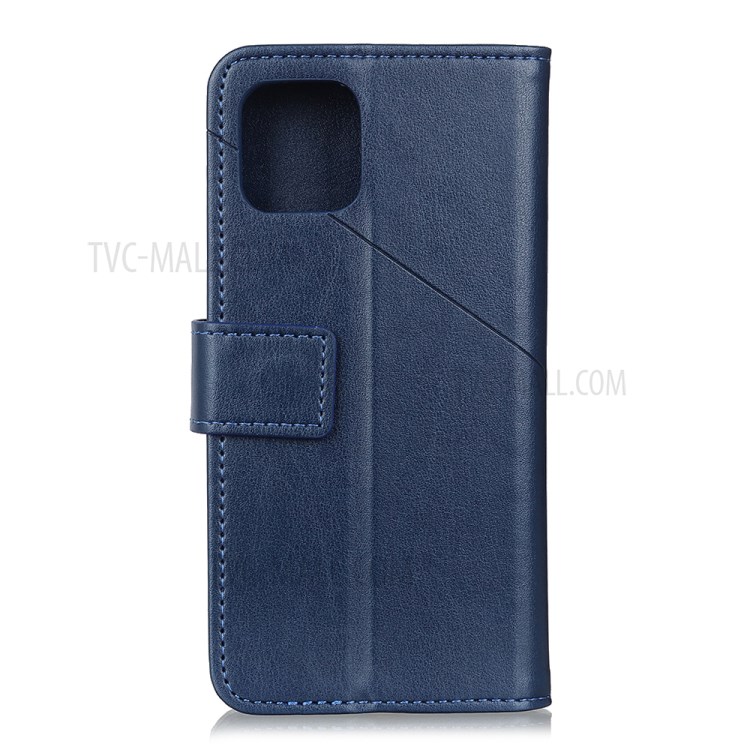 Wallet Leather Stand Case for Samsung Galaxy A91 / S10 Lite - Blue-7