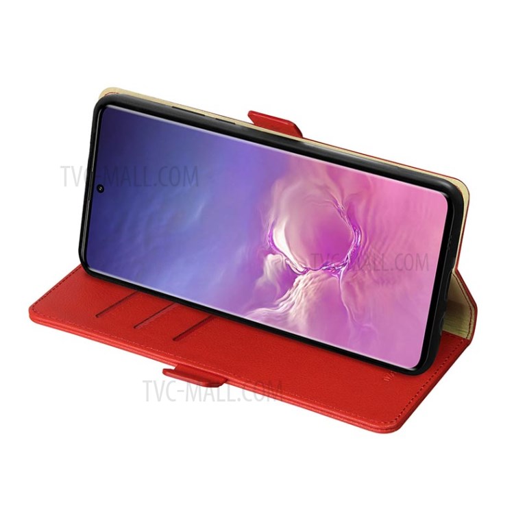 DZGOGO Milo Series Leather Wallet Case for Samsung Galaxy S20 Plus / S20 Plus 5G - Red-4