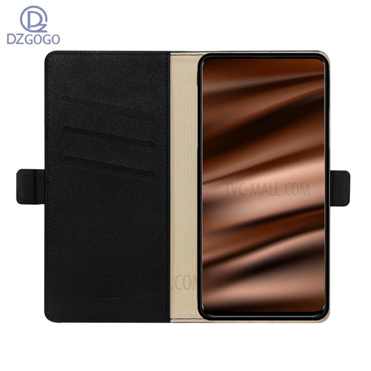 DZGOGO Milo Series Leather Wallet Protective Shell for Samsung Galaxy S20 Ultra - Black-3