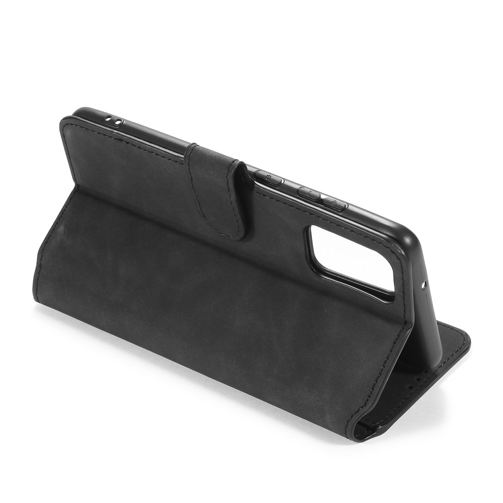 DG.MING Retro with Wallet Leather Stand Case for Samsung Galaxy S20 Plus - Black-6