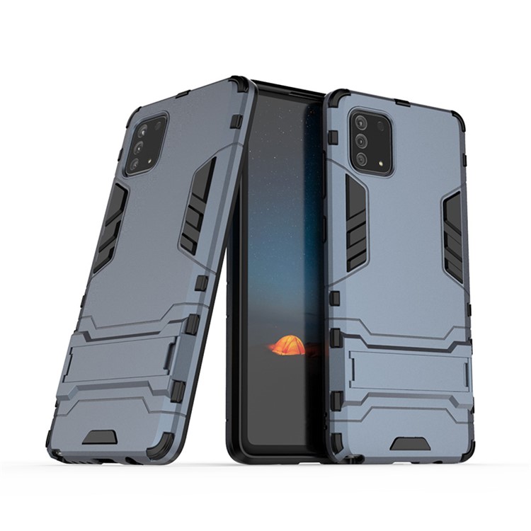 PC + TPU Shell with Kickstand Phone Cover for Samsung Galaxy Samsung Galaxy A81/Note 10 Lite - Blue-2